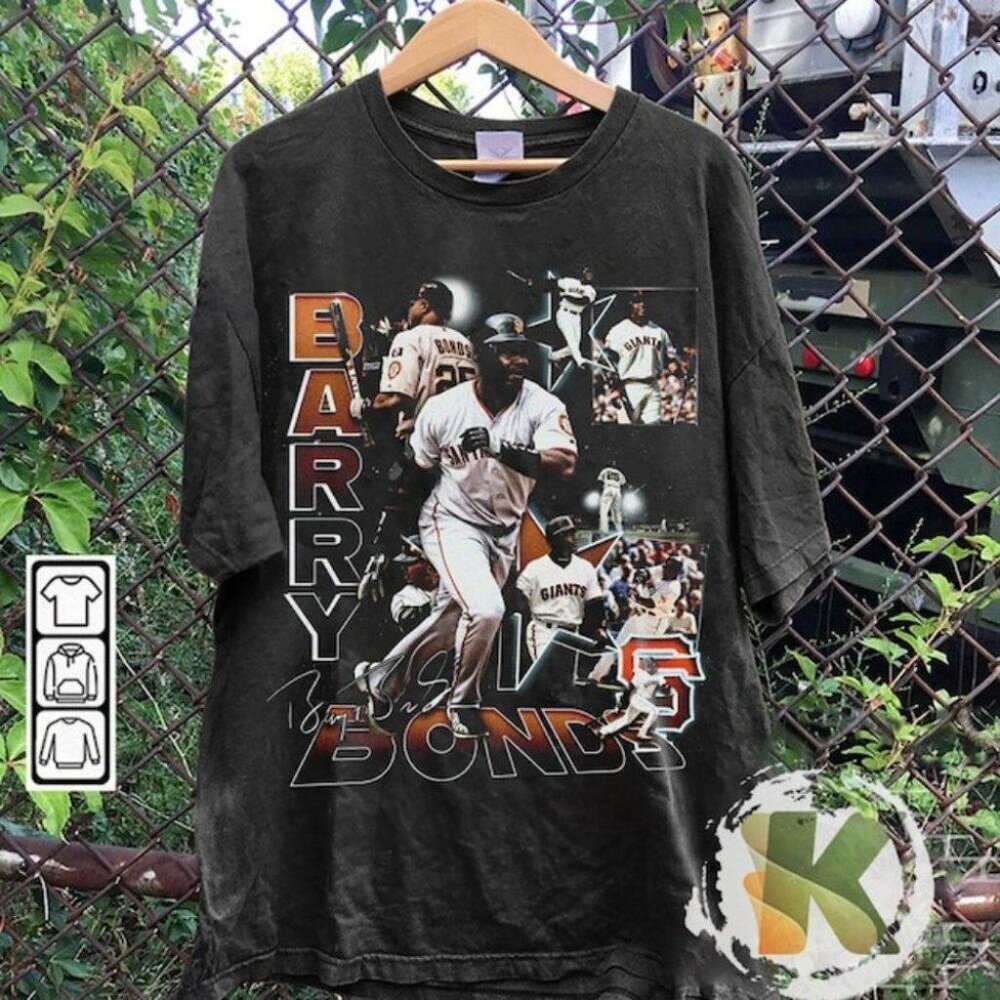Style Barry Bonds Sport Retro American Unisex Fan Graphic T-Shirt 91